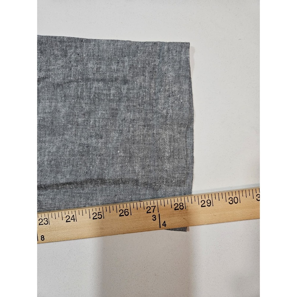 NWOT UNIQLO Chino Pants Men's XL Gray Linen Blend Chambray Flat Front - Picture 7 of 10